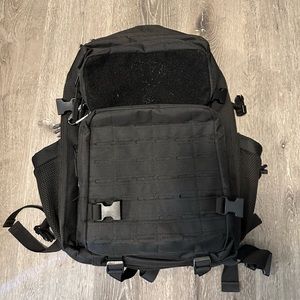 Built for athlete large black gym backpack
